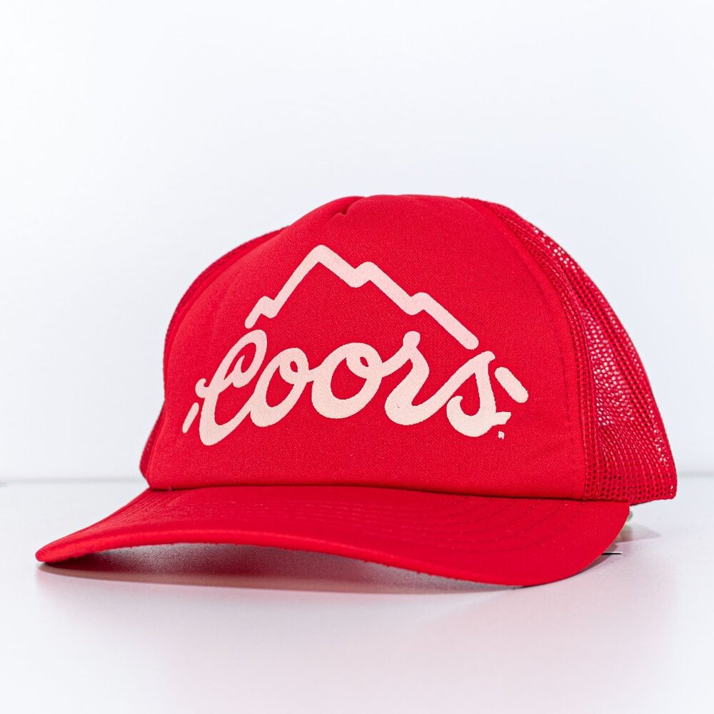 Youngan Coors Beer Mesh Trucker Snapback Hat VTG 80s Retro Streetwear